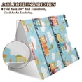 thumbnail image 2 of FORMRS A4 Clipboard Folder with Pen Holder Horizontal Foldable School Office Binder, Cartoon Train Pattern, 2 of 9