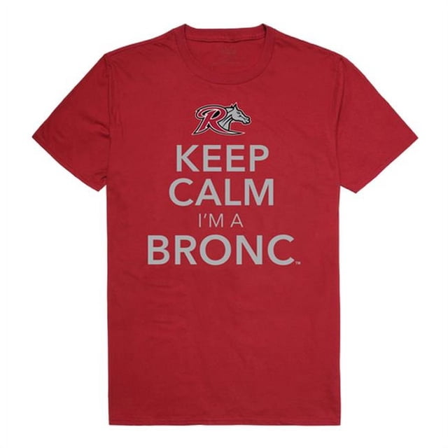 W Republic 523-368-339-03 Rider University Men Keep Calm T-Shirt, Cardinal - Large