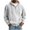 White, variant on WIZUTIZ Men's Quarter Zip Hoodie Solid Color Pullover Sweatshirt for Men Casual Wear Athletic Hooded Sweatshirt with Kangaroo Pocket for Cozy Fall Winter Streetwear Tops