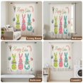 thumbnail image 6 of Easter Sheer Curtains 96" Long, Spring Colorful Bunny Eggs Tulips Flowers Beige Light Filering Curtains, Privacy Drapes Simi Floor to Veiling Curtain for Living Room Bedroom Large Window Treatment, 6 of 9