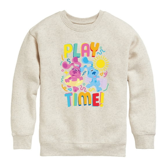Blue's Clues & You! - Play Time - Toddler & Youth Crewneck Fleece Sweatshirt