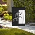 thumbnail image 2 of ZNDUO Astronaut Pattern Garden Flag, 28"x40" Double Sided Polyester Flag for Garden Farmhouse Patio Home Decor, 2 of 8