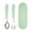 Green, variant on 2Pcs Stainless Steel Baby Tableware Set Portable Baby Spoon And Fork Set With Storage Box Cute Baby Cutlery Set Self Feeding Learning Dishwasher Baby Equipment For Chil Tableware