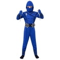 thumbnail image 3 of Disfraz de Spooktacular Creations para Halloween, Ninja Blue, para niños, 3 of 9