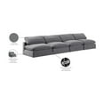 thumbnail image 2 of Meridian Furniture Comfy Grey Velvet 4-Pc. Modular Sofa, 2 of 10