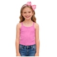 thumbnail image 4 of Wxirdiow Toddler Girl Sleeveless Shirt Girls Undershirts Kids Camisole Cami with Adjustable Straps Athletic Ribbed Knit Tank Tops for Dance Yoga Hot Pink Size,4-5 Years, 4 of 7