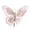 Pink, variant on Christmas Double Layer Butterflies Ornaments with Clip, Fabric Sequined Glitter Butterflies Ornament, Simulation Decoration for Christmas Tree DIY Crafts Party Holiday Supply(1PC)