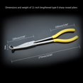 thumbnail image 6 of AOOOWER Pack of 5 Long Reach Hose Grip Pliers 11Inches Long Nose Pliers Hose Grippers Pliers Spark Plug Boot Removal Pliers, 6 of 13