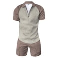 thumbnail image 2 of WILLBEST Traje Corto de Manga Corta 3D para Hombre, Pantalones Cortos de Playa, Pantalones Cortos Deportivos de Cuerpo Tropical, Traje Deportivo 1477, 2 of 4