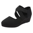 thumbnail image 2 of Sandales de Mode pour Femmes 2025 Bout Rond Sandales Décontractées Chaussures Confortables pour Marcher, 2 of 7