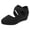 Black, variant on Womens Espadrilles Sandals Elastic Criss Cross Straps Close Toe Wedge Platform Heel Summer Shoes