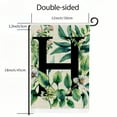 thumbnail image 3 of Letter H Floral Garden Flag Double Sided For Outside Small Burlap Family Last Name Initial Outdoor Yard Flag, 3 of 6