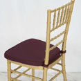 thumbnail image 6 of Efavormart 10PCS BURGUNDY Chiavari Chair Cushion Chair Pad with Attachment Straps Party Event Decoration - 2" Thick, 6 of 10