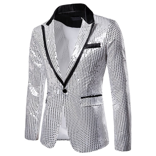 Chaqueta de Traje Informal de Lentejuelas Con Personalidad de Moda de Otoño E Invierno Para Hombre Odeerbi ODB-6