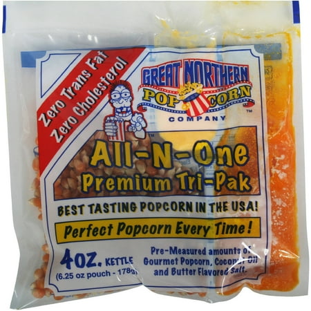 Great Northern Popcorn Case Portion Packs, 24 Count, 4-Ounce