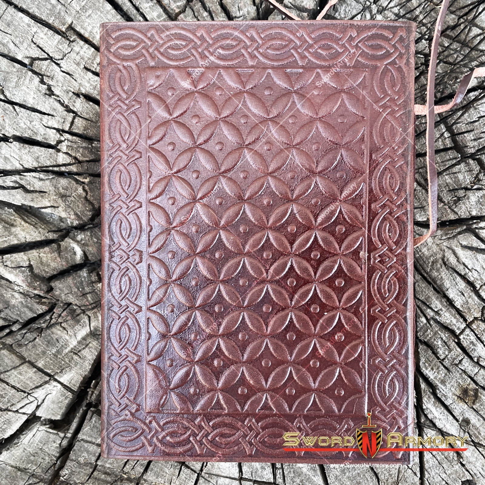 Handmade Medieval Diary Renaissance Leather Journal Notebook with Celtic Eagle
