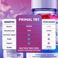 thumbnail image 4 of Primal TRT Gummies Advanced Formula All Natural Vitamin Supplement PrimalTRT 120 Gummies, 4 of 8