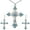Blue & Silver, variant on Xinyolin Rhinestone Inlaid Cross Pendant Necklace - Hook Earrings Jewelry Set