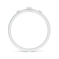thumbnail image 2 of ANGARA Natural Scattered Diamond Princess Tiara Ring in 14K White Gold for Women (Size-2mm| Color-H| Clarity-SI2) | April Birthstone, Anniversary, Jewelry Gift for Women | Natural Diamond Ring, 2 of 9
