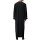thumbnail image 3 of Bata musulmana de manga larga con bolsillo bordado para hombre - Ropa de oración de color liso - Poliéster y algodón - Todas las estaciones - Tallas S-XXXL, 3 of 7
