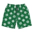 thumbnail image 3 of Uemuo Snowflake Pattern Men's Swim Trunks Hawaiian Beach Bathing Suit Swimsuits Beach Quick-Dry Shorts with Pockets-XX-Large, 3 of 9