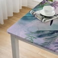 thumbnail image 5 of Acheng Dragonfly Flowers Fantasy Art Square Tablecloth with Elastic Edge 100% Polyester Fiber 46*46, 5 of 8