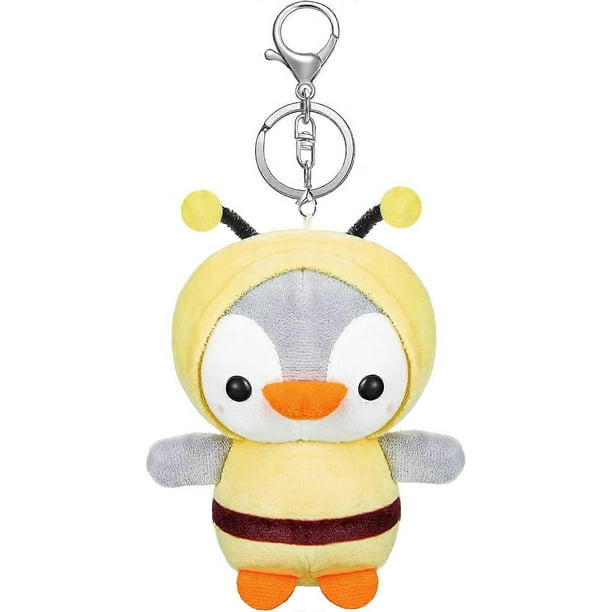 Penguin Plush, a Cute Penguin Stuffed Animal Dressed As a Bee, Penguin Plush Toy for Boys and Girls, a Birthday Gift (Keychain Bee 5.5inch)