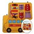 thumbnail image 3 of Tablero de actid sensorial Montessori para pequeños para aprender a vestirse, tablero sensorial de habilidades básicas para de 1 2 3 4 Baoblaze juego de mesa ocupado, 3 of 8