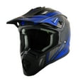 thumbnail image 3 of 1Storm Adult Motocross Helmet BMX MX ATV Dirt Bike Downhill Mountain Bike Helmet H637 Racing Style; Storm Blue + Goggles + Skeleton Blue Glove Bundle, 3 of 9