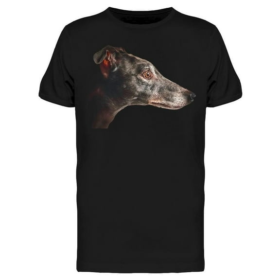 Profile Of Greyhound's Face T-Shirt Men -Image by Shutterstock, Male Large