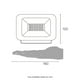 thumbnail image 5 of Reflector LED para piso chico, 30 W luz cálida (3 000 K), negro Illux RL-3630.N30, 5 of 7