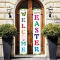 thumbnail image 4 of Welcome Bunny Porch Sign Banner,2pcs Happy Easter Door Banner Decoration Mouse Theme Bunny Easter Front Door Welcome Sign Hanging Banner for Spring Theme Easter Supplies, 4 of 4