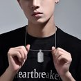 thumbnail image 2 of Men's 925 Sterling Silver A-Z 26 Letters Pendant Necklace Hip Hop Alphabet Necklace for Boyfriend Gift/Birthday Party，Chain 18" with Box Packed, 2 of 5