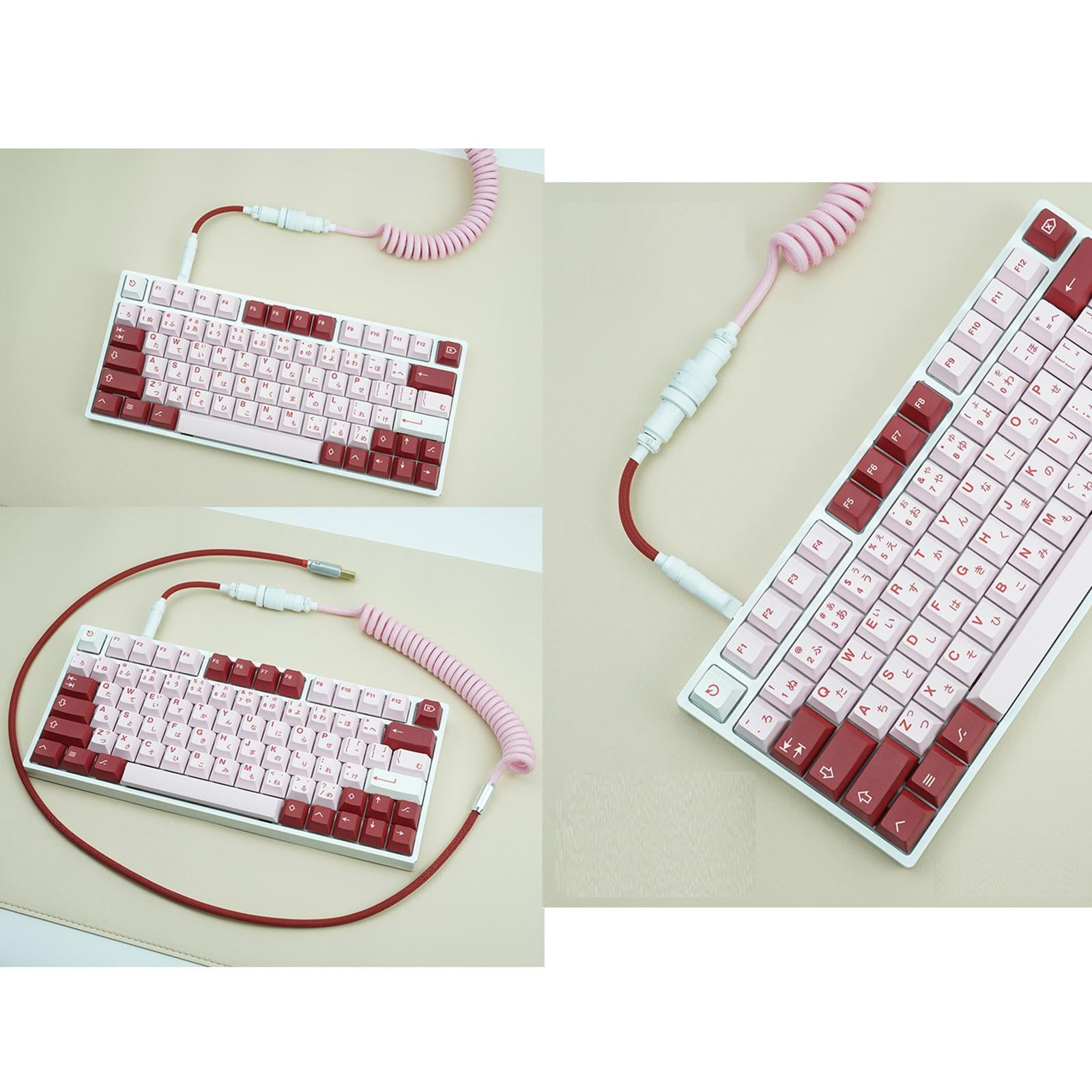 Wzmzjy PBT 140 Keys Keycaps Cherry Profile DYE-Sub for Mechanical Keyboard, Comfortable