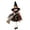 Black, variant on ZTTD Hangable Witch Doll Ornament | Halloween Small Witch Figurine with Gauze Skirt,Sorceress Doll with Broom,Halloween Hanging Decoration,for Haunted House Room Door and Window Decoration
