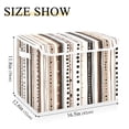 thumbnail image 5 of Yayeee Collapsible Cube Storage Bin with Lid Fabric Closet Decorative Basket with Handles, Brown Abstract Stripes, 5 of 7