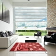 thumbnail image 6 of Ahgly Company Indoor Rectangle Patterned Love Red Area Rugs, 2' x 3', 6 of 6