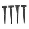 thumbnail image 4 of FUTUREORYY 4 Pcs Charnières Soudables Robustes en Forme de T Noires pour Installation de Bureau, 4 of 6