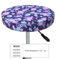 thumbnail image 4 of Gukieu White Skull Flower Print Round Chair Cover, Dust-proof and Non-slip Bar Chair Protective Cover, Suitable for Bars, Restaurants, Offices-14 inch, 4 of 7