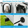 thumbnail image 4 of Siooko Heated Cat House for Outdoor Cats in Winter, Weatherproof Insulated Shelter with Heating Pad, Elevated Waterproof Safe Design for Feral and Outside Cats, 4 of 7