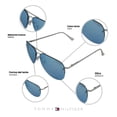 thumbnail image 3 of Lentes de Sol Tommy Hilfiger Mujer X60039 Outlook Marco de Metal Plateado UV, 3 of 5