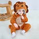 thumbnail image 3 of Kigurumi-ropa de dinosaurio para bebé recién nacido, pijamas para niño y niña, mono infantil, traje de Cosplay de Animal cálido, mono con capucha, Invierno, 3 of 5