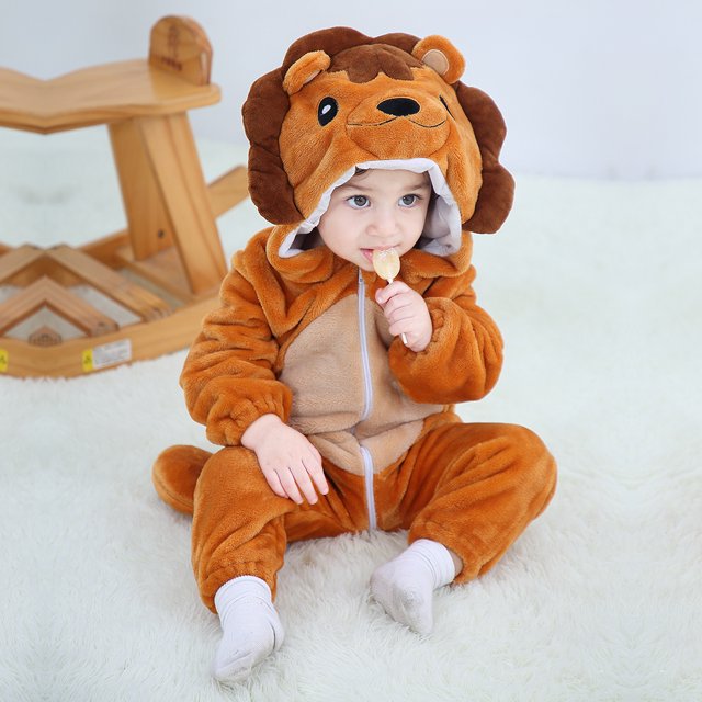 Lindos mamelucos de franela de dibujos animados para bebé, pijamas de dinosaurio y panda, disfraces de animales para bebés, niños y niñas, mono, pijamas de una pieza Kigurumi