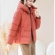 thumbnail image 5 of Ailaofu Women's Winter Solid Color Hooded Long Sleeve Warm Zipper Mid-length Cotton Jacket, 5 of 7