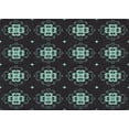 thumbnail image 1 of Ahgly Company Machine Washable Indoor Rectangle Transitional Green Area Rugs, 2' x 3', 1 of 7