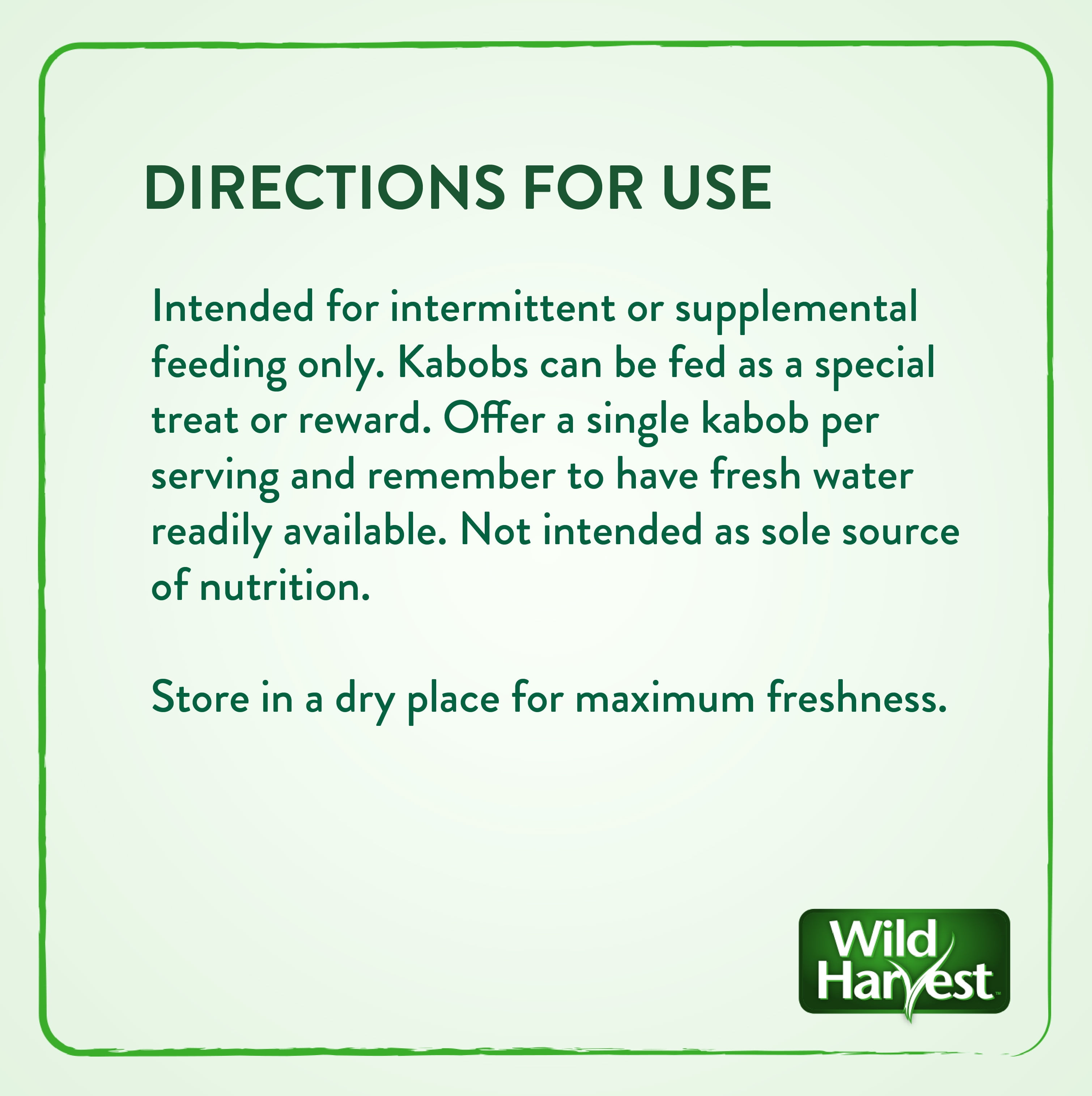 Wild Harvest Fruit Kabobs for Rabbits, Guinea Pigs, Hamsters, Gerbils, Mice and Rats, 6 Count
