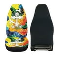 thumbnail image 2 of Jeiento Cross Car Seat Covers Front Seats Only Auto Seat Protectors Covers Colorful Vehicle Bucket Seat Cover Interior Car Accessories for SUV Van Truck, 2 of 6