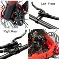 thumbnail image 2 of Shimano MT200 MTB Hydraulic Disc Brakes Set, Hydraulic Brake Separate Levers Left Front 800mm Right Rear 1550mm with Aluminum Alloy Calipers Fit Mountain Bike/E-Bikes/Fat Bike, 2 of 6