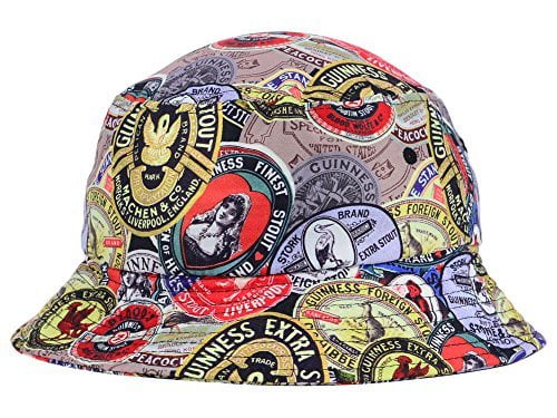 Sublimated Bucket Cap Hat - Red 