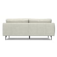 thumbnail image 6 of Stevens Modern 81 inch Wide Sofa in Light Smoke Gray Genuine Leather, 6 of 13